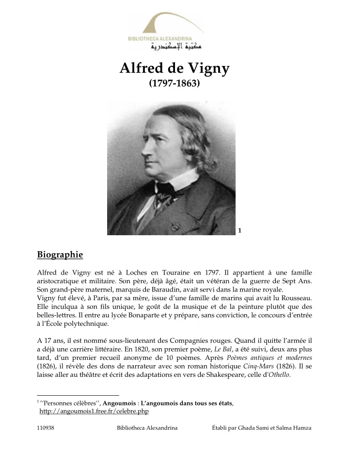 alfred de vigny