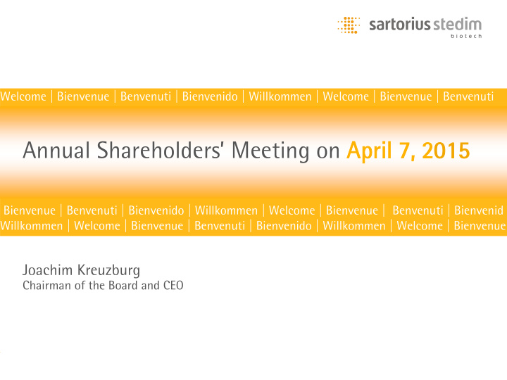 annual shareholders meeting on april il 7 2015 15