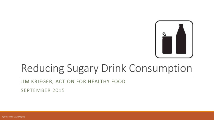 reducing sugary drink consumption