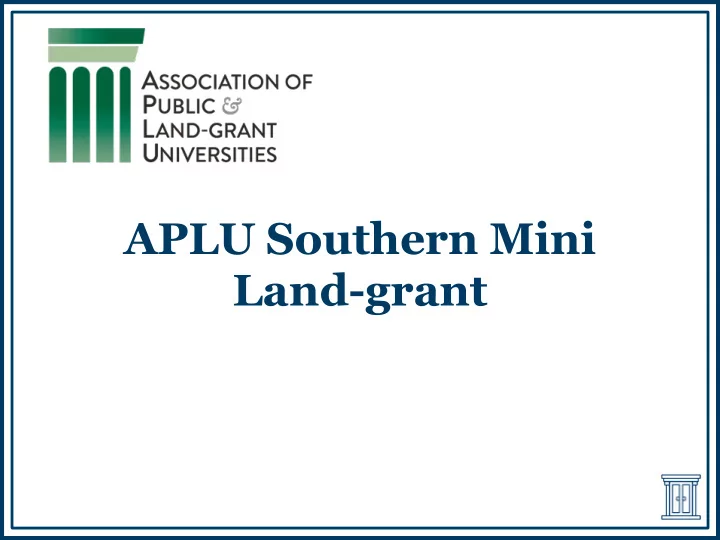 aplu southern mini