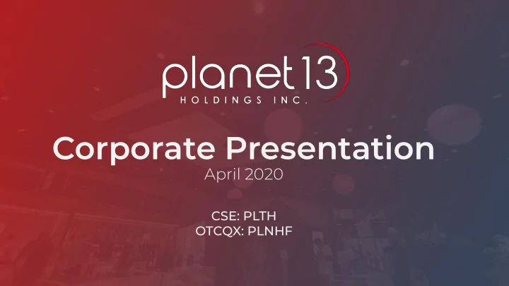 corporate presentation