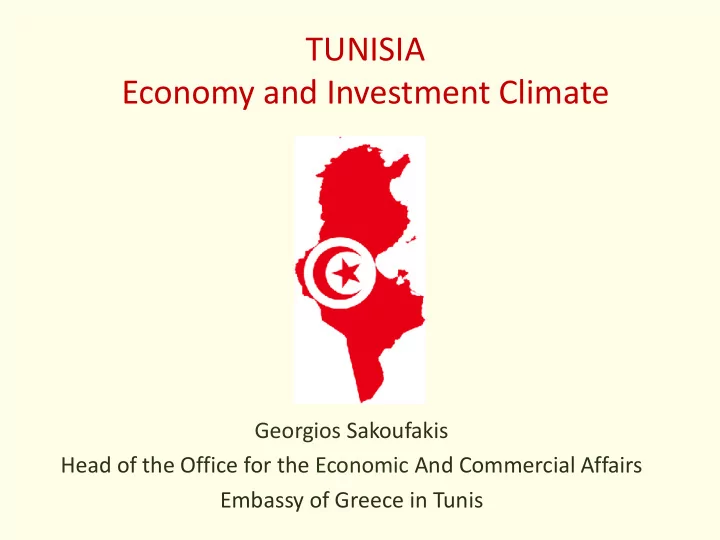 economy and investment climate