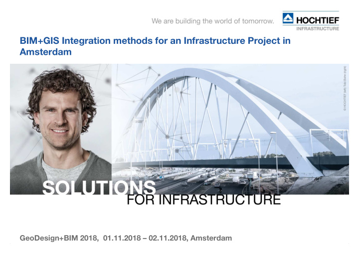 bim gis integration methods for an infrastructure project
