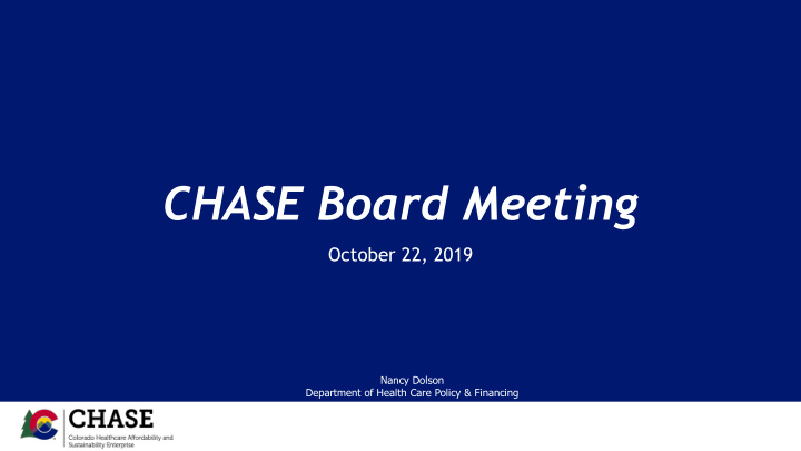chase board meeting