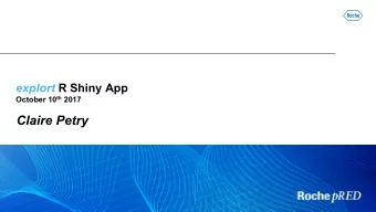 Claire Petry  Agenda  Objectives of the app  Demo  How to upload your data (CSV or FIT