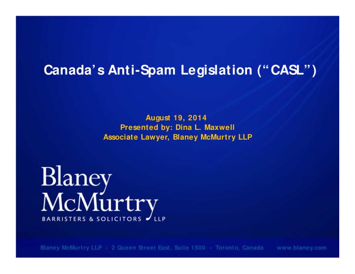 canada s anti spam legislation casl