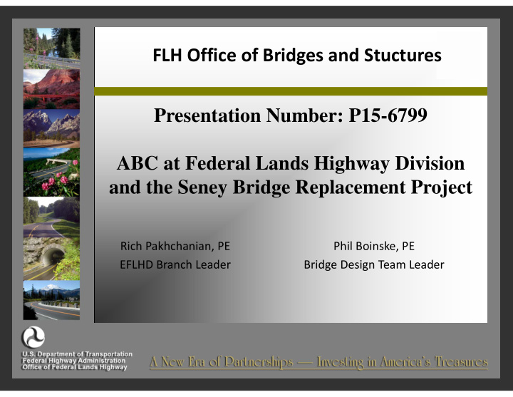 flh office of bridges and stuctures presentation number