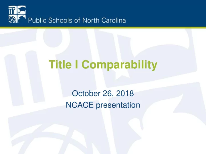 title i comparability