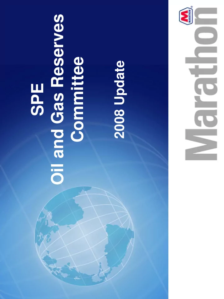 oil and gas reserves committee