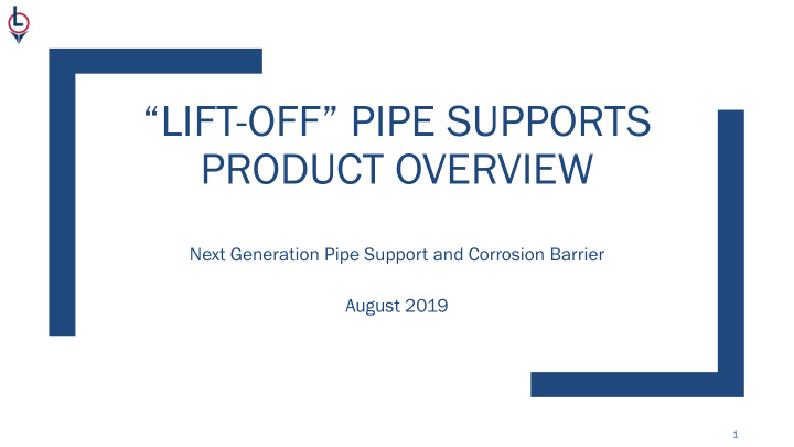 lift off pipe supports