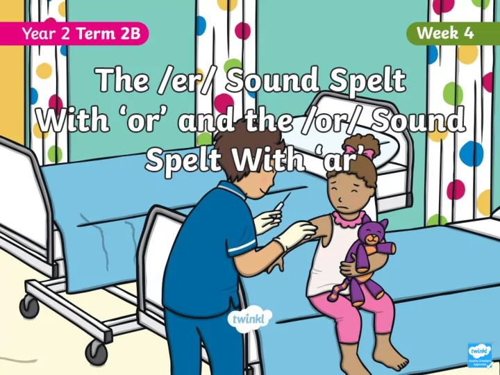 the stressed er spelt or