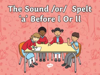 These words all contain the phoneme /or/.  Work with a friend to sort these words into 2 groups.