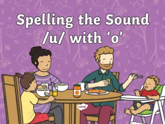 The sound /u/ is usually spelt with the letter  u .  Try writing the words to go with these