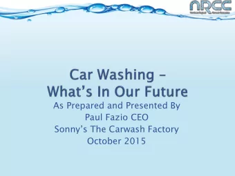 October 2015  Industry  dustry Ove  verview  rview  Five  ve year  r outlook  tlook