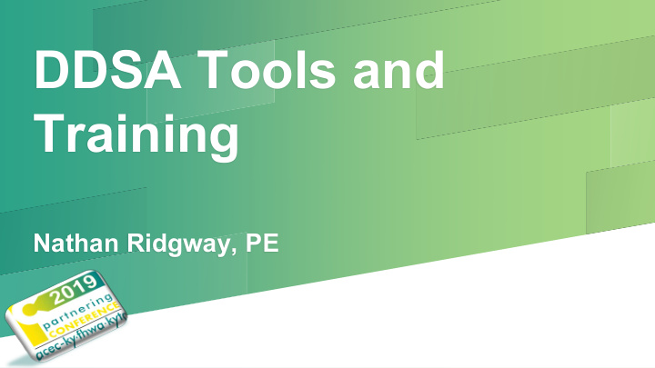 ddsa tools and training