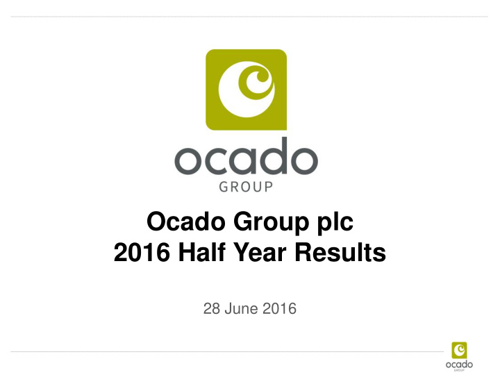 ocado group plc