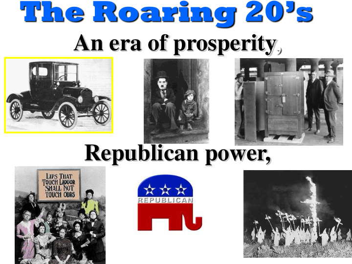 the roaring 20 s