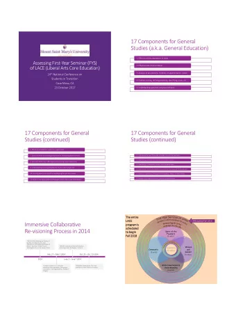 Studies (continued)  Studies (continued)  6. Effective participation in a group or organization  7.