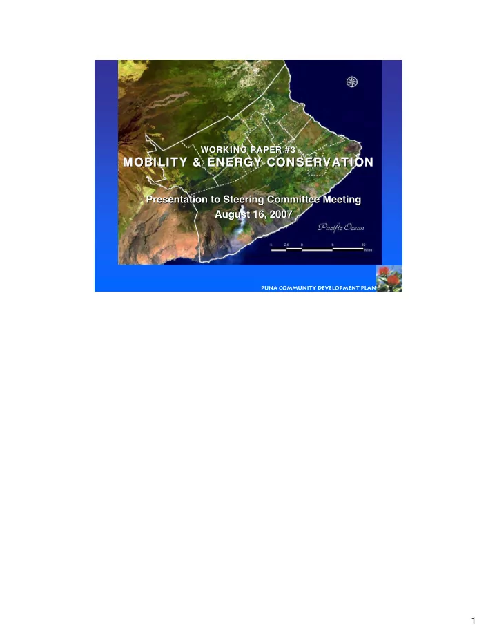 mobility energy conservati mobility energy conservation
