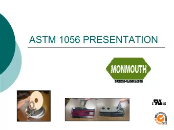ASTM 1056 PRESENTATION  Understanding ASTM D1056  American Society For Testing Materials  D1056