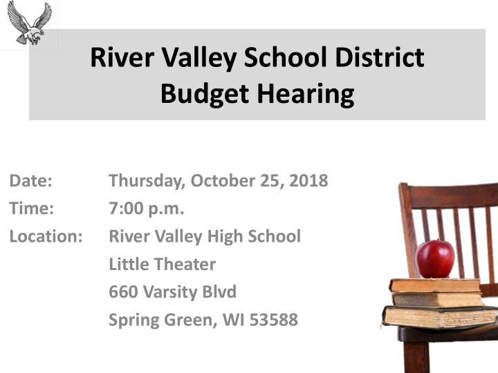 river valley school district budget hearing