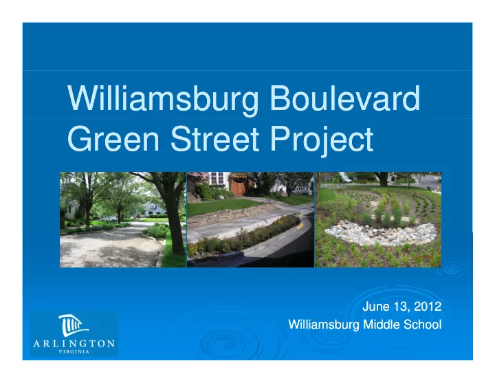 williamsburg boulevard williamsburg boulevard green