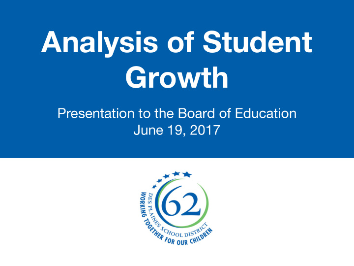 analysis of student growth