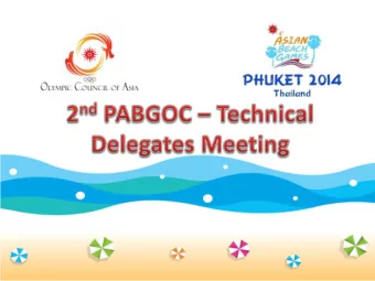 Dr. Somchai Prasertsiriphun  Adviser Sports Technical Committee COMPETITION CLUSTERS &amp; VENUES