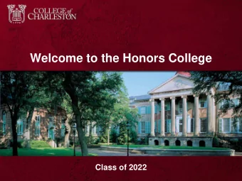 Welcome to the Honors College  Class of 2022  Our Staff    Dr. Trisha Folds-Bennett    Dean