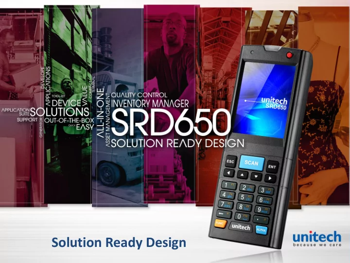 solution ready design handheld terminal market