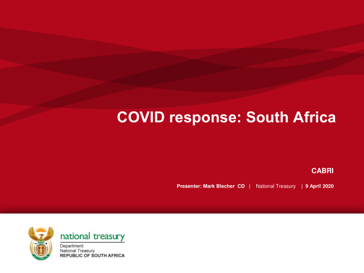 covid response south africa