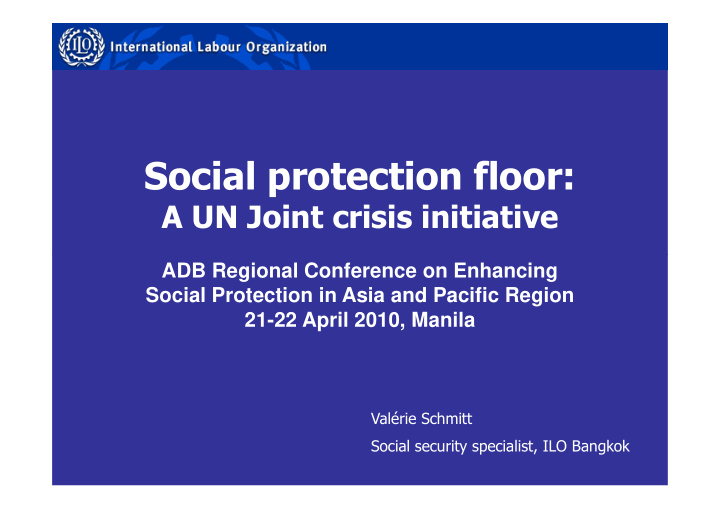 social protection floor