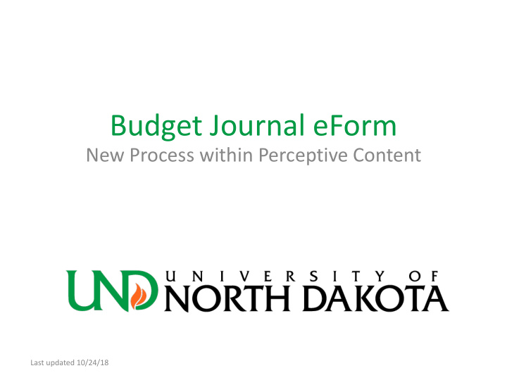 budget journal eform