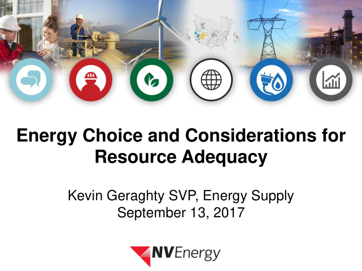 energy choice and considerations for