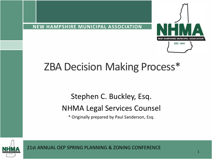 zba decision making process