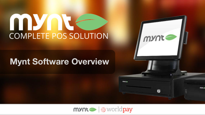 mynt software overview main selling points