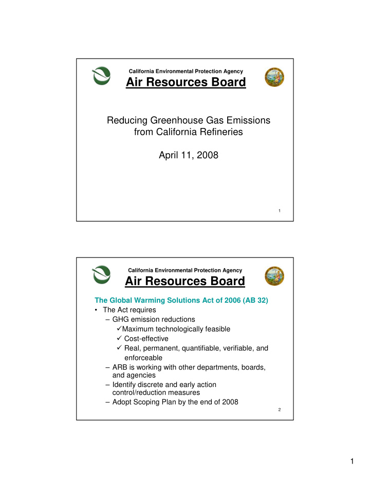 air resources board
