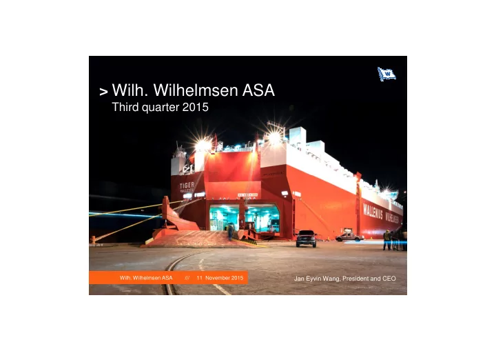 wilh wilhelmsen asa
