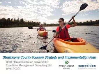 St  Strat  rathcona  cona County  unty Tour  urism  ism St  Strat  rategy  egy and  d Implementatio