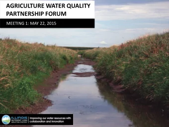 PARTNERSHIP FORUM  MEETING 1: MAY 22, 2015  Policy Working Group Participation  in NLRS Development