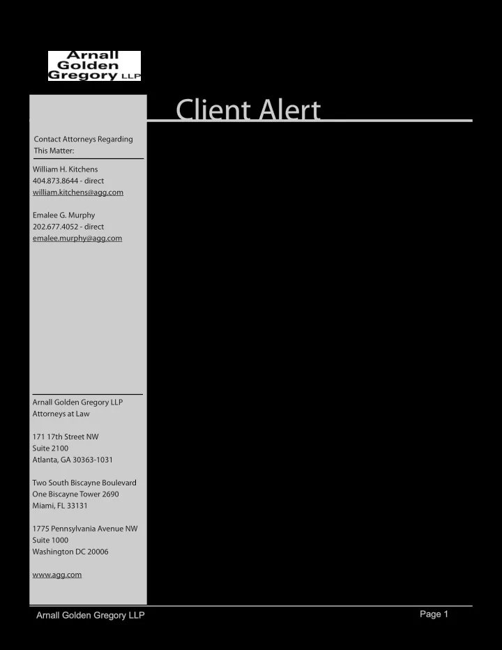 client alert