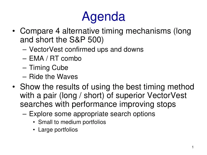 agenda