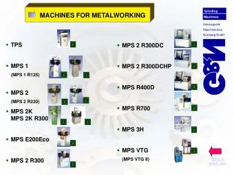 MACHINES FOR METALWORKING  Machines  Genauigkeits  Maschinenbau Nrnberg GmbH  TPS  MPS 2