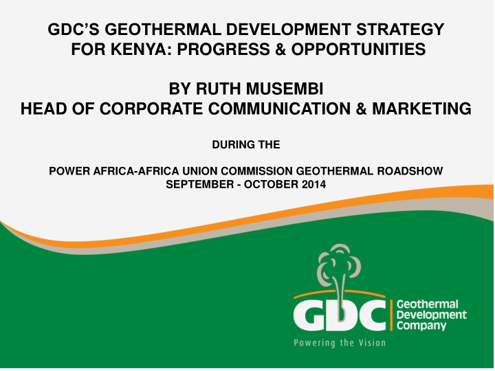 gdc s geothermal development strategy