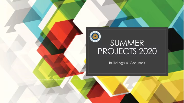 summer projects 2020