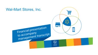 Wal-Mart Stores, Inc.  Safe harbor and non-GAAP measures  This presentation contains statements as