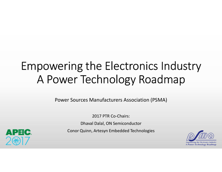 empowering the electronics industry a power technology