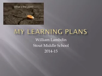 2014-15  To engage students in their  learning and take greater  responsibility for their