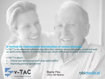 A method for mathematical arterialization of venous blood gas v- TAC is an advanced software