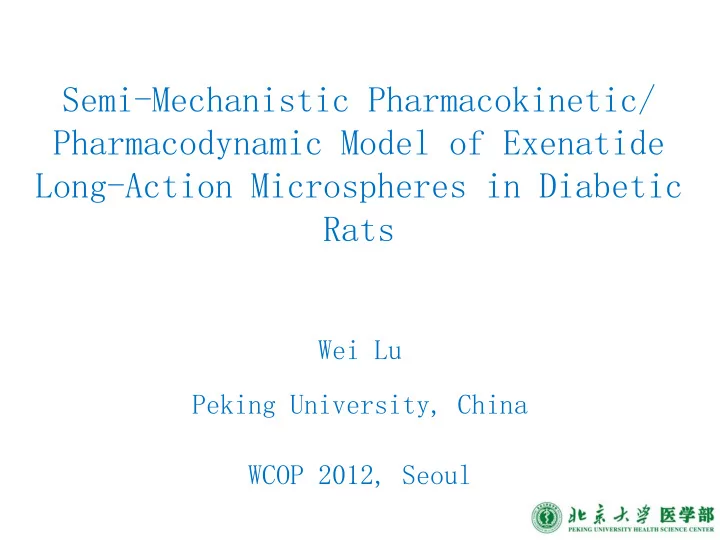 semi mechanistic pharmacokinetic